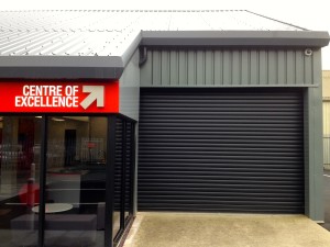 We fitted this insulated steel roller shutter i95 on AICO Cetre of Excellence in Oswestry.